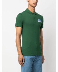 grünes bedrucktes Polohemd von Lacoste