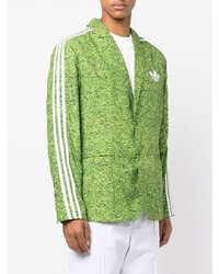 grünes bedrucktes Sakko von adidas