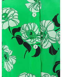 grünes bedrucktes Seidehemd von P.A.R.O.S.H.