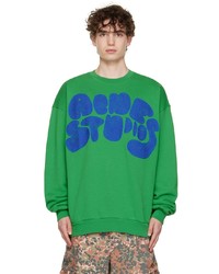 grünes bedrucktes Sweatshirt von Acne Studios