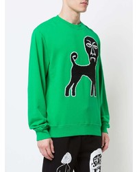 grünes bedrucktes Sweatshirt von Haculla