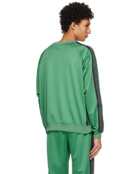 grünes bedrucktes Sweatshirt von Needles