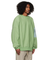 grünes bedrucktes Sweatshirt von A. A. Spectrum