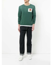 grünes bedrucktes Sweatshirt von Kent & Curwen