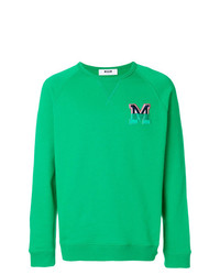 grünes bedrucktes Sweatshirt von MSGM