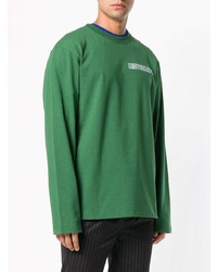 grünes bedrucktes Sweatshirt von Calvin Klein 205W39nyc