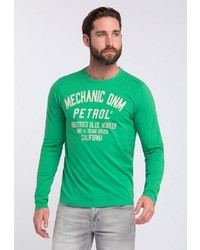 grünes bedrucktes Sweatshirt von Petrol Industries