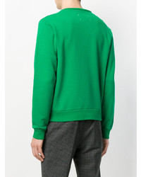 grünes bedrucktes Sweatshirt von Maison Margiela