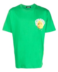 grünes bedrucktes T-Shirt mit einem Rundhalsausschnitt von BARROW