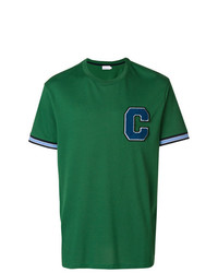 grünes bedrucktes T-Shirt mit einem Rundhalsausschnitt von CK Calvin Klein