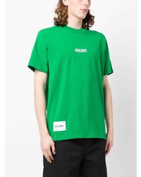 grünes bedrucktes T-Shirt mit einem Rundhalsausschnitt von Izzue
