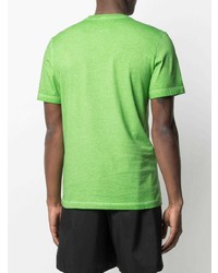 grünes bedrucktes T-Shirt mit einem Rundhalsausschnitt von Nike
