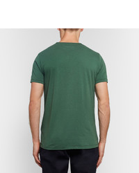 grünes bedrucktes T-Shirt mit einem Rundhalsausschnitt von Hartford