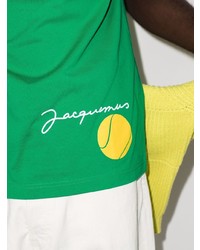 grünes bedrucktes T-Shirt mit einem Rundhalsausschnitt von Jacquemus