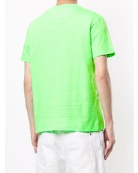 grünes bedrucktes T-Shirt mit einem Rundhalsausschnitt von Valentino