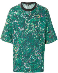 grünes bedrucktes T-shirt von Y-3