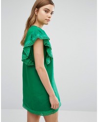 grünes besticktes Kleid von Style Mafia