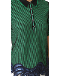 grünes besticktes Polohemd von 3.1 Phillip Lim