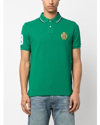 grünes besticktes Polohemd von Polo Ralph Lauren