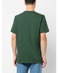 grünes besticktes T-Shirt mit einem Rundhalsausschnitt von Barbour