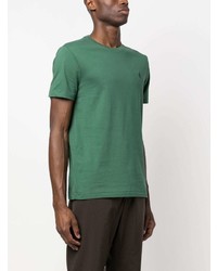 grünes besticktes T-Shirt mit einem Rundhalsausschnitt von Polo Ralph Lauren