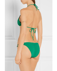 grünes Bikinioberteil mit Ausschnitten von Heidi Klein