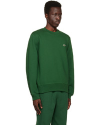 grünes Fleece-Sweatshirt von Lacoste