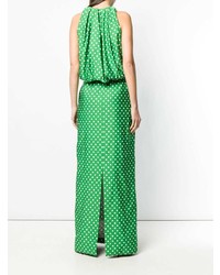 grünes gepunktetes Ballkleid von Calvin Klein 205W39nyc
