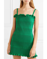 grünes gerade geschnittenes Kleid von Molly Goddard