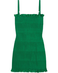 grünes gerade geschnittenes Kleid von Molly Goddard