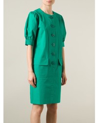 grünes gerade geschnittenes Kleid von Yves Saint Laurent Vintage
