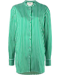 grünes horizontal gestreiftes Hemd von Ports 1961