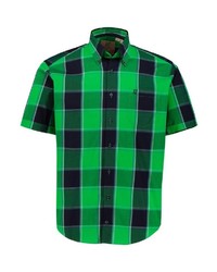 grünes Kurzarmhemd mit Karomuster von JP1880