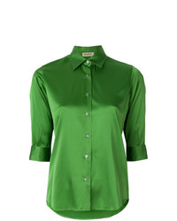 grünes Kurzarmhemd von Blanca