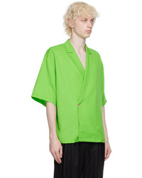 grünes Kurzarmhemd von King & Tuckfield