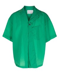 grünes Kurzarmhemd von Kolor