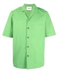 grünes Kurzarmhemd von Nanushka