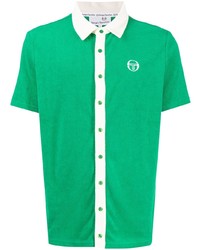 grünes Kurzarmhemd von Sergio Tacchini