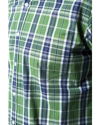 grünes Langarmhemd mit Schottenmuster von JP1880