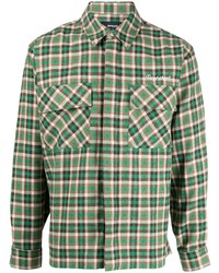 grünes Langarmhemd mit Schottenmuster von Represent