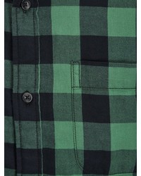 grünes Langarmhemd mit Vichy-Muster von Produkt