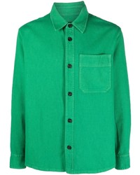 grünes Langarmhemd von A.P.C.