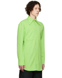 grünes Langarmhemd von Theophilio