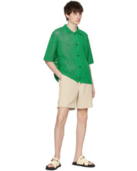 grünes Langarmhemd von Solid Homme