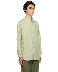 grünes Langarmhemd von Engineered Garments