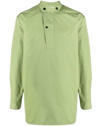 grünes Langarmhemd von Jil Sander