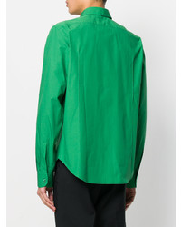 grünes Langarmhemd von Raf Simons