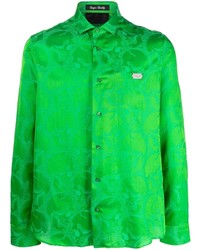 grünes Langarmhemd von Philipp Plein