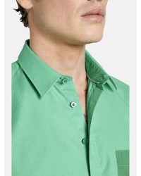 grünes Langarmhemd von SHIRTMASTER