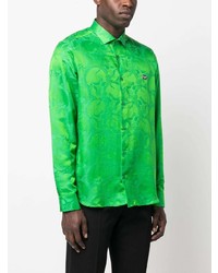 grünes Langarmhemd von Philipp Plein